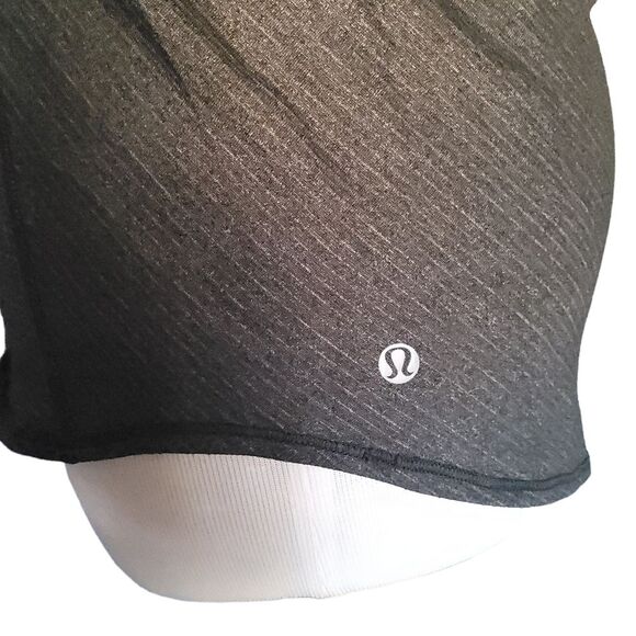 Lululemon 2-In-1 Wild Tank Top Built-in-Bra Heathered Black/ Grey Women's  4 - Picture 9 of 12